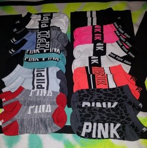 PINK Accessories - 10 pairs of Ultimate PINK socks PINK Accessories - 10 pairs of Ultimate PINK socks